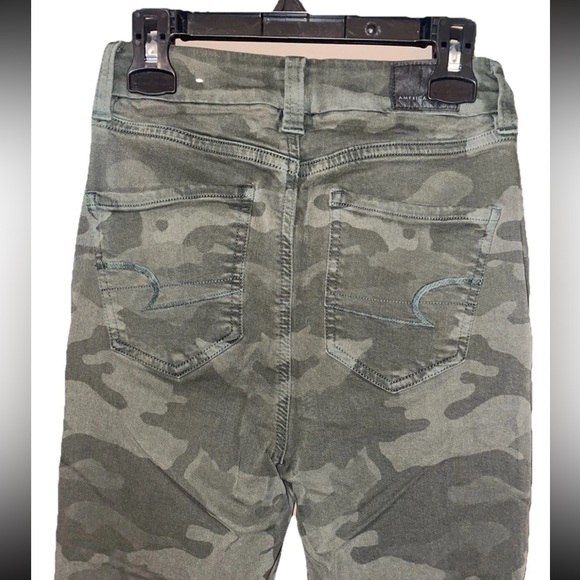 American Eagle Women’s Next Level Stretch Curvy Super High Rise Jeggings Sz 0 R - Picture 5 of 5